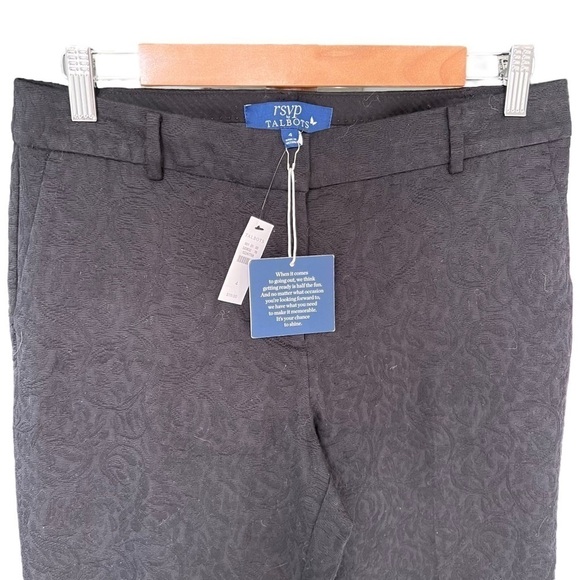 Talbots - NWT RSVP Floral Tweed Feminine Dress Pants Business Trouser Sz 4 - Picture 2 of 9
